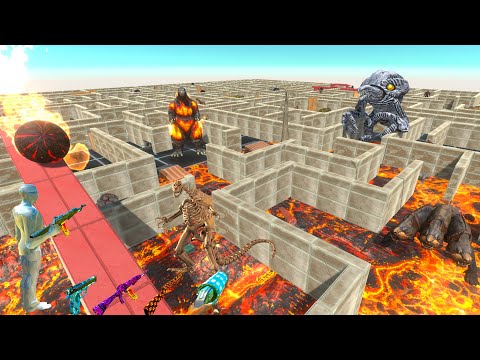 FPS AVATAR SAVE HIS GIRL FROM A DEADLY MAZE - Animal Revolt Battle Simulator
