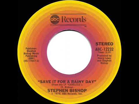 1977 HITS ARCHIVE: Save It For A Rainy Day - Stephen Bishop (stereo 45)