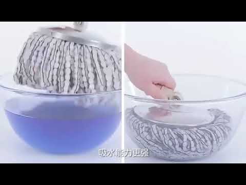 Spin Mop Bucket- Easy Spin Magic Mop Set 360 Degree Microfiber Mop Head Home Clean Tools