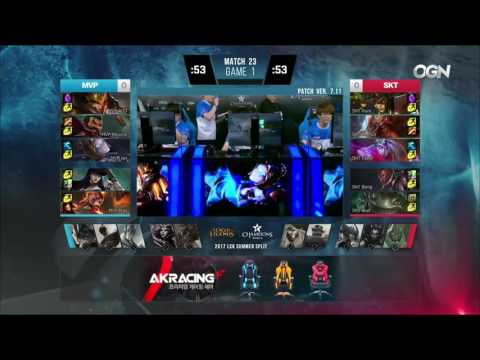 MVP vs SKT Highlights Game 1 LCK SUMMER 2017 MVP vs SK Telecom W3D2