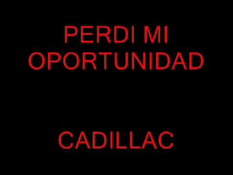 Perdi Mi Oportunidad video