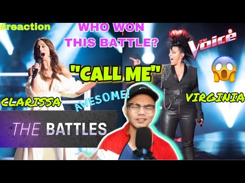 CALL ME - THE VOICE AUSTRALIA 2020 🇦🇺 THE BATTLE ROUND - CLARISSA vs VIRGINIA - FILIPINO REACTION