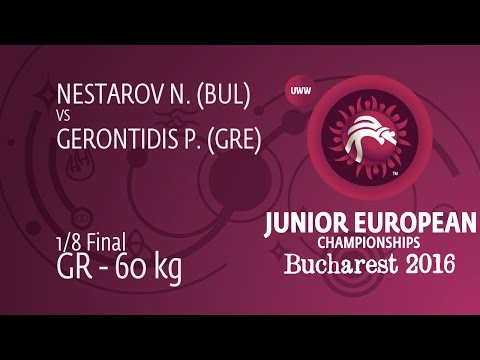 1/8 GR - 60 kg: N. NESTAROV (BUL) df. P. GERONTIDIS (GRE) by TF, 9-0