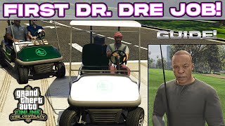 First Dr. Dre Job GTA 5 Online | The Contract Update | On Course Tutorial - How To Ram Golf Carts