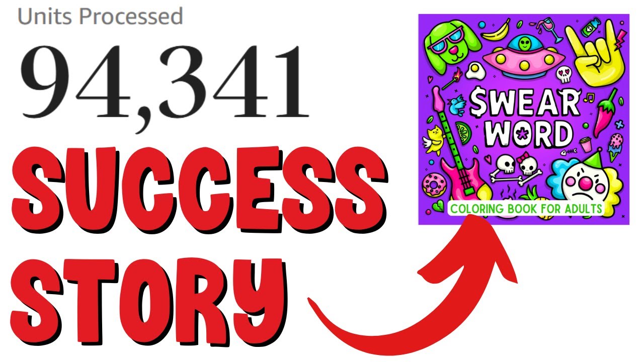 My Amazon KDP Coloring Book Success Story...(94,341 Books Sold in 2 years)
