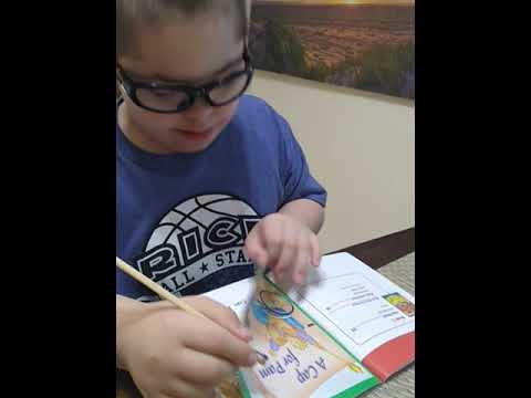 Reading with Down Syndrome.