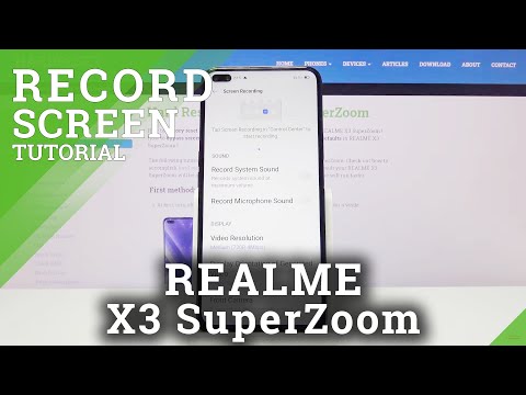 Record Screen on REALME X3 SuperZoom – Start Display Recording