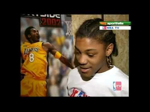 Kobe Bryant play NBA Courtside 2002 with kids - NBA Jam 2002