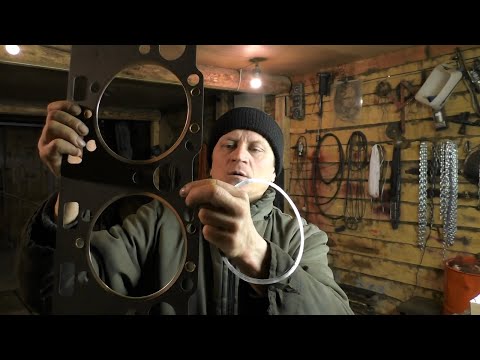 Борьба с ГАЗАМИ Ямз-238! Ставлю прокладку Гбц колечки 0,15 на 2 гильзы... Эксперимент!