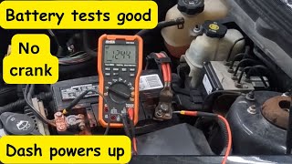 2012 Chevy Malibu no crank no start! Testing for bad connections!