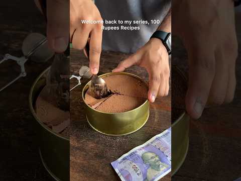 ₹100 EGGLESS CHOCOLATE DREAM CAKE RECIPE (around $1.2) Super budget baking #trending #shorts #viral