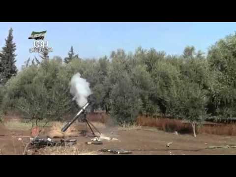 استهداف تجمعات قوات النظام المتمركزة في حاجز حرفوش في ريف درعا  بواسطة قذائف الهاون من قبل كتيبة الهندسة