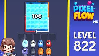 Pixel Flow Level 822 Solution Walkthrough