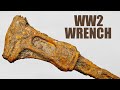 Very Rusty WW2 Wrench Restoration. A find from the battlefield