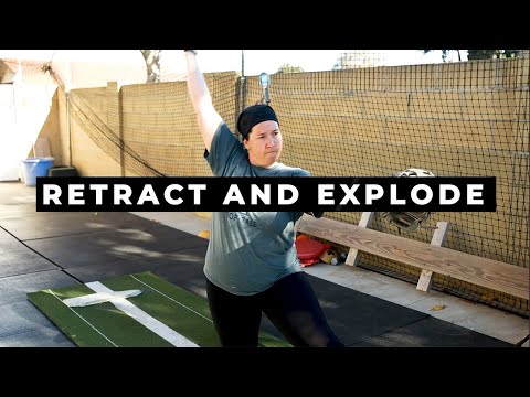 SOFTBALL PITCHING DRILL FOR BEGINNERS (RETRACT AND EXPLODE)
