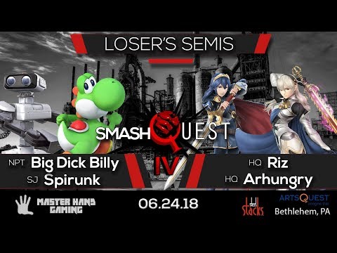 SmashQuest IV - NPT | BigDickBilly+ SJ | Spirunk vs HQ | Arhungry + HQ | Riz - Loser's Semifinals