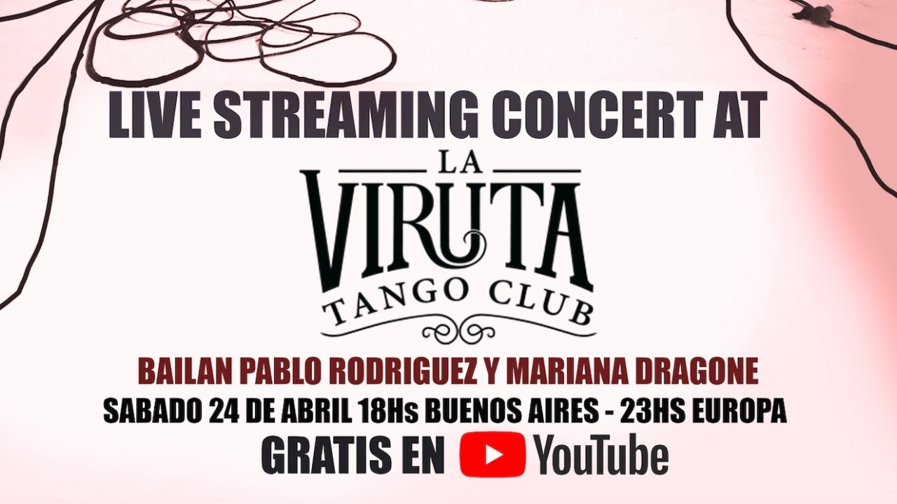 Live Streaming show from La Viruta - El Cachivache Tango con Pablo Rodriguez y Mariana Dragone