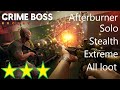 Crime Boss Rockay City Afterburner Stealth Solo Extreme 3 Stars All Loot