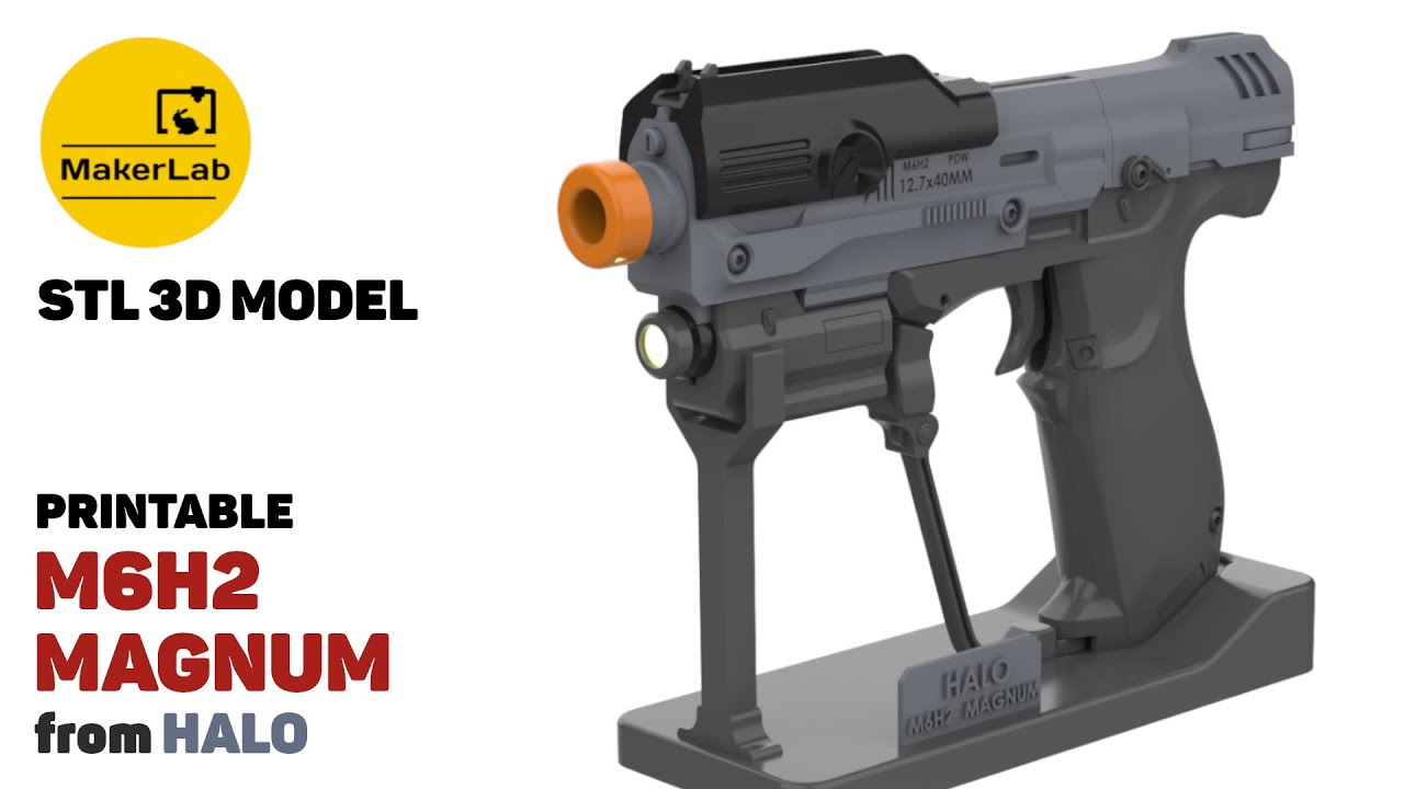 M6H2 Magnum-Halo-do druku-pliki STL-do użytku osobistego Model do druku 3D