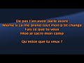 La Chicane - Qu'est ce que tu penses - Karaoke / Lyrics