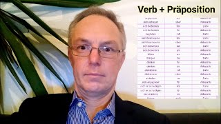 Deutsche Grammatik, Verben mit Präposition, sprechen mit über von, warten auf, denken an, nachdenken