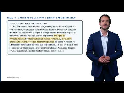 Tema 14: Actividad de las Administraciones y silencio administrativo — los artículos que más caen, con el texto literal del BOE