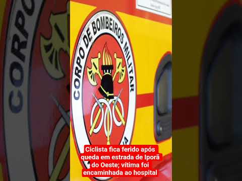 Ciclista fica ferido após queda em estrada de Iporã do Oeste