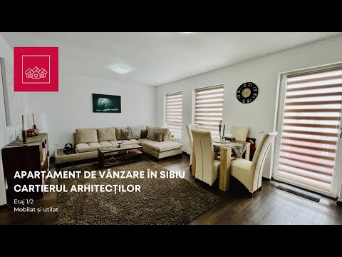 Apartament in Sibiu - 3 Camere - Etaj 1, Mobilat - Cartierul Arhitectilor