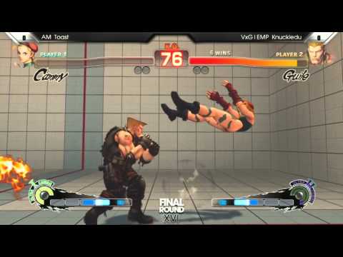 [FR 16 SSFIV AE] AM Toast (Cammy) vs VxG EMP Knuckledu (Guile)