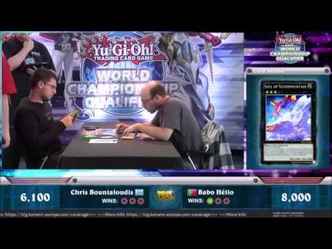 Yugioh European WCQ 2014 Round 1 Chris Bountaloudis (Monarchs) vs Babo Helio (Geargia)