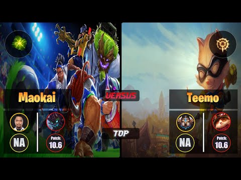 Impact MAOKAI (Top) [Aftershock] VS TEEMO - Challenger NA Patch 10.6