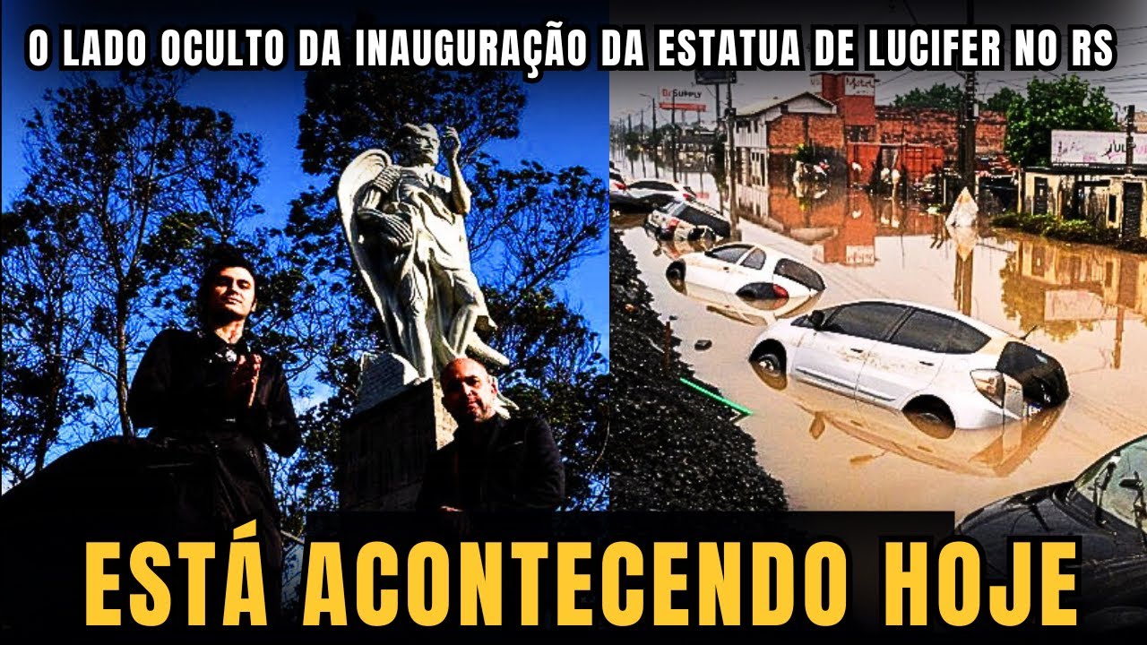 O LADO OCULTO DA ESTATUA DE LUCIFER INAUGURADA REVELADO EM APOCALIPSE 13