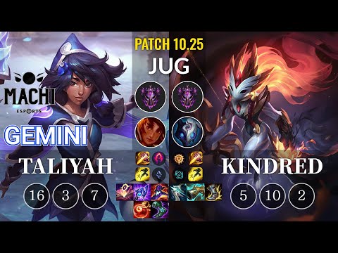 MCX Gemini Taliyah vs Kindred Jungle - KR Patch 10.25