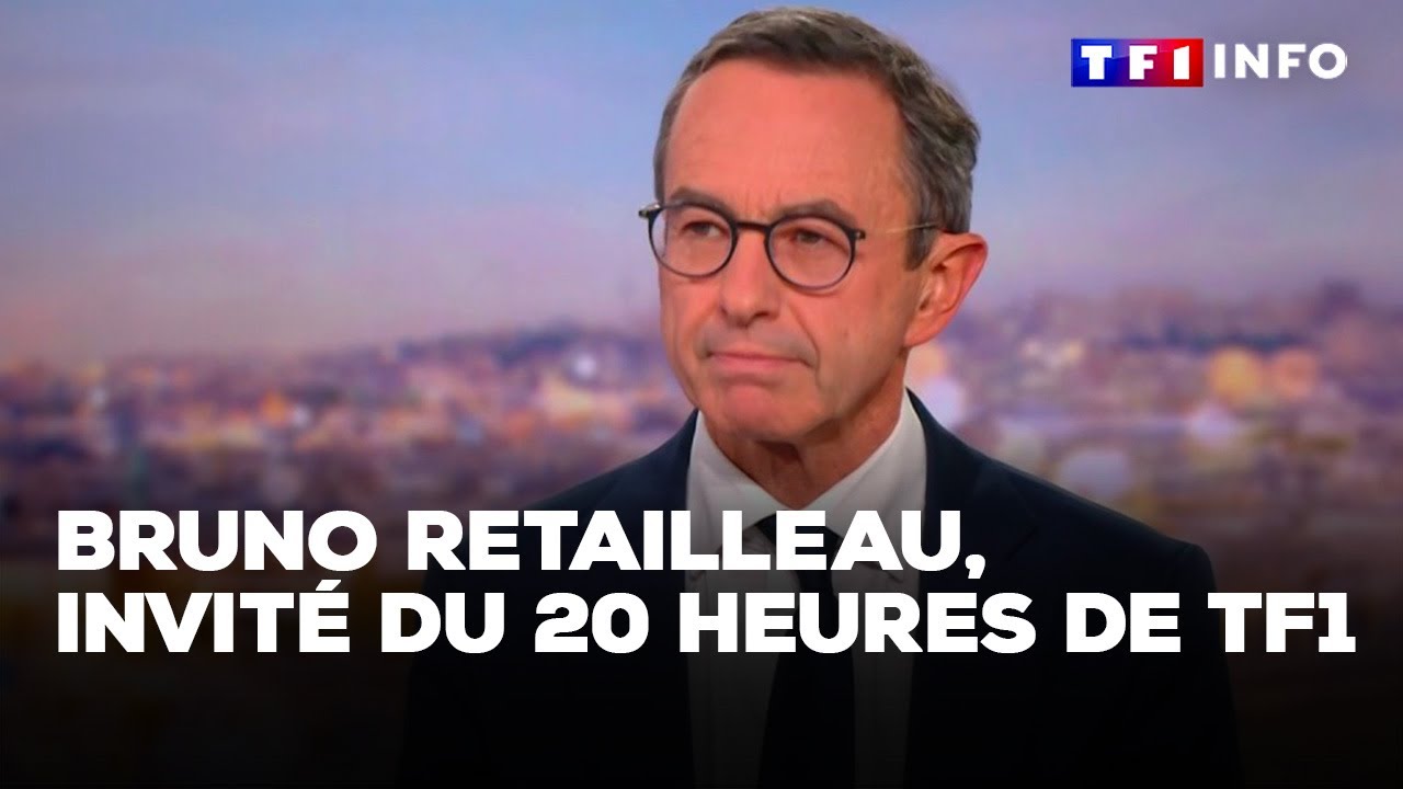 Bruno Retailleau, ministre de l’Intérieur, invité du 20 heures de TF1