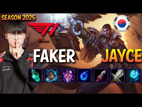 T1 Faker JAYCE vs SYNDRA Mid - Patch 25.09 KR Ranked | lolrec