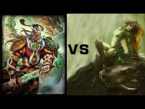 Smite 1 v 1 funny fight ao kuang vs Artemis