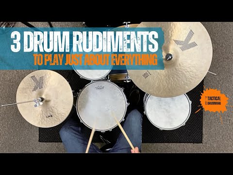 3 Drum Rudiments To Play Everything on Drum Set: Drum Lesson