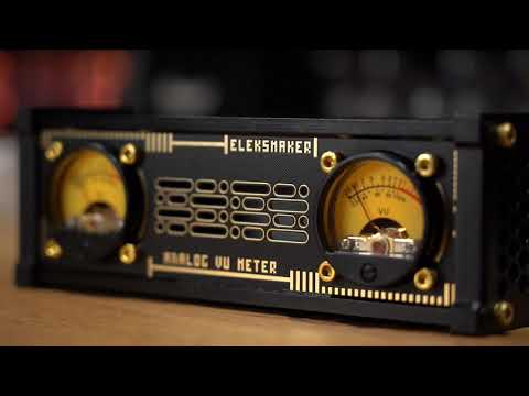 Đồng hồ đo mức âm thanh tích hợp đèn RGB phong cách Steampunk EleksMaker EleksVU2