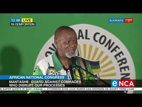 ANC Gwede Mantashe addresses FS elective conference