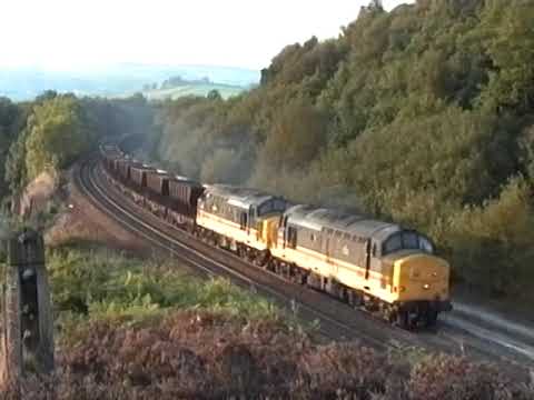 37415+37426 Buxworth 7H46 1728 Northwich TC - Tunstead 17 September 1996