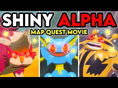 SHINY ALPHA MAP QUEST *FULL MOVIE* in Pokemon Legends: Arceus