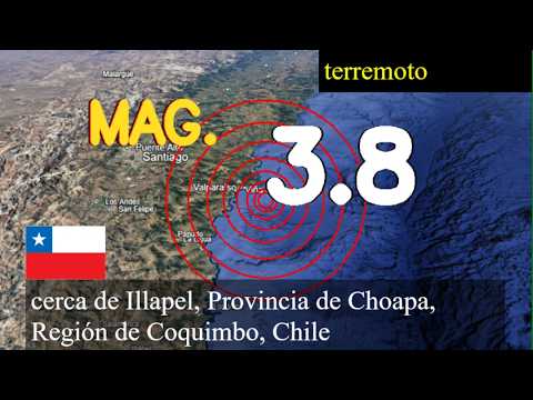 😱🚨  Terremoto cerca de Illapel, Provincia de Choapa, Región de Coquimbo, Chile actualizaciones en vi