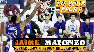 Jaime Malonzo Monster Dunks | Mighty Sports VS Al Wathba Syria | Dubai Intl. Bas