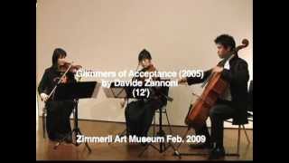 Glimmers of Acceptance for String Trio by Davide Zannoni (whole) - Jade String Trio