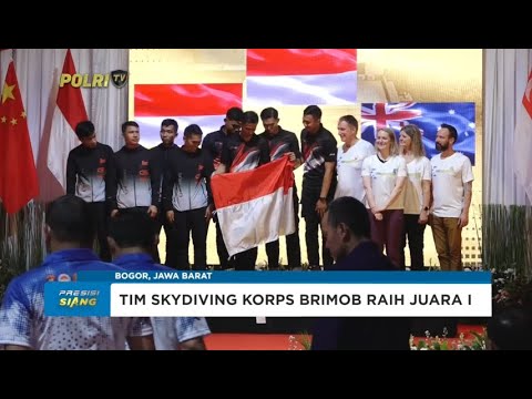 TIM SKYDIVING KORPS BRIMOB JUARA 1 KELAS INTERNATIONAL