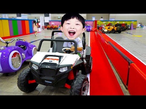 킨텍스 키즈카페! 예준이의 전동 자동차 미끄럼틀 에어바운스 키즈월드 상상체험 어린이 놀이공원 테마파크 Kids Indoor Playground Slides Car Toy Play