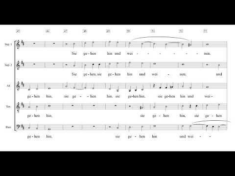 Die mit Tränen säen Schütz Einstudierung Sopran 1
