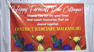 Farewell Programe of a Retd. staff organised at District Court Malkangiri;?>