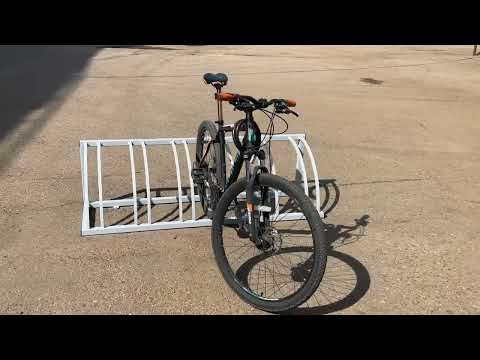 Велопарковка Air Gym Оптима с велосипедом