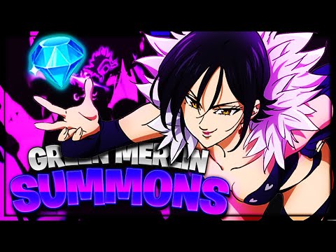 BEST SUMMONS I'VE HAD IN PROBABLY YEARS! Green Merlin + GSSR Summons! Seven Deadly Sins: Grand Cross